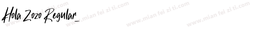 Hola Zozo Regular字体转换